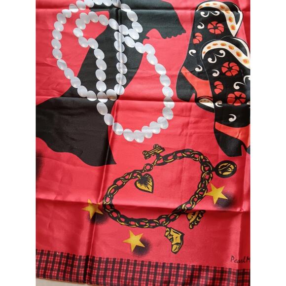 Pearl Miriam Scarf Wrap Macy's Way To Shop Perfume Heels Jewelry Sarong 28 x 70 - Picture 3 of 14